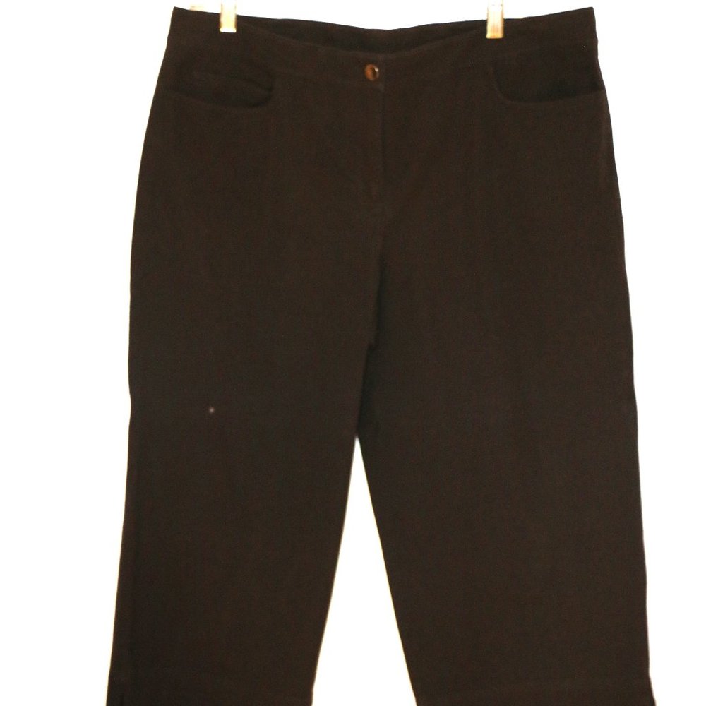 Eileen Fisher Black Capris    Size Large